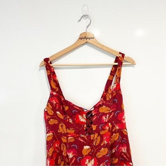Free People Floral Mini Lattice Lovers Slip Dress - Picture 4 of 11